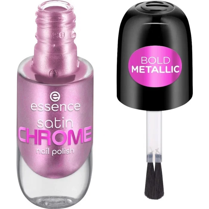 Essence Vernis à ongles Satin Chrome Artificial Pinktelligence 02 Essence Vernis à ongles Satin Chrome Artificial Pinktelligence 02